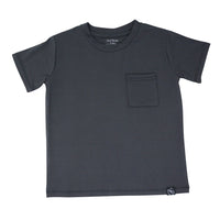 Crew Neck Tee - Charcoal Black