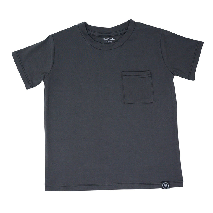 Crew Neck Tee - Charcoal Black