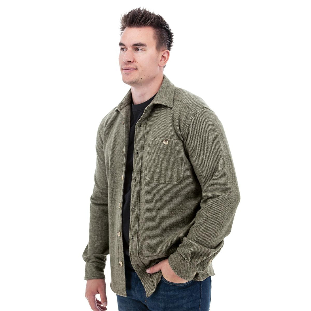 Oliver Fleece Overshirt - Olive