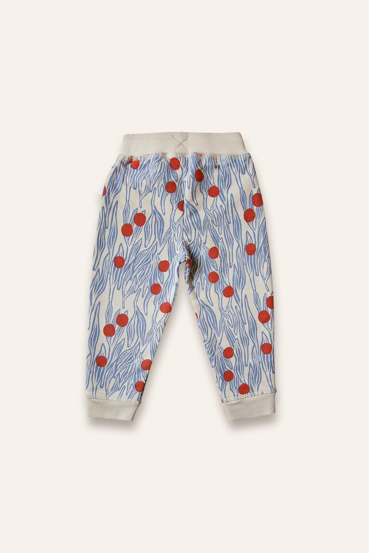 Organic Pima Cotton Kids Sweatpants - Winter Berries