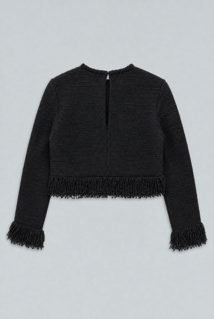 Wool Lila Top - Black