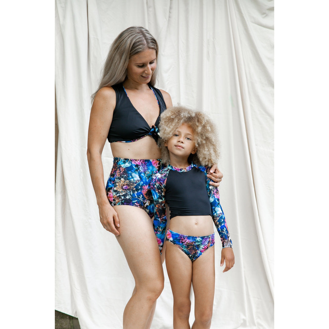 Collab Tie Swim Crop