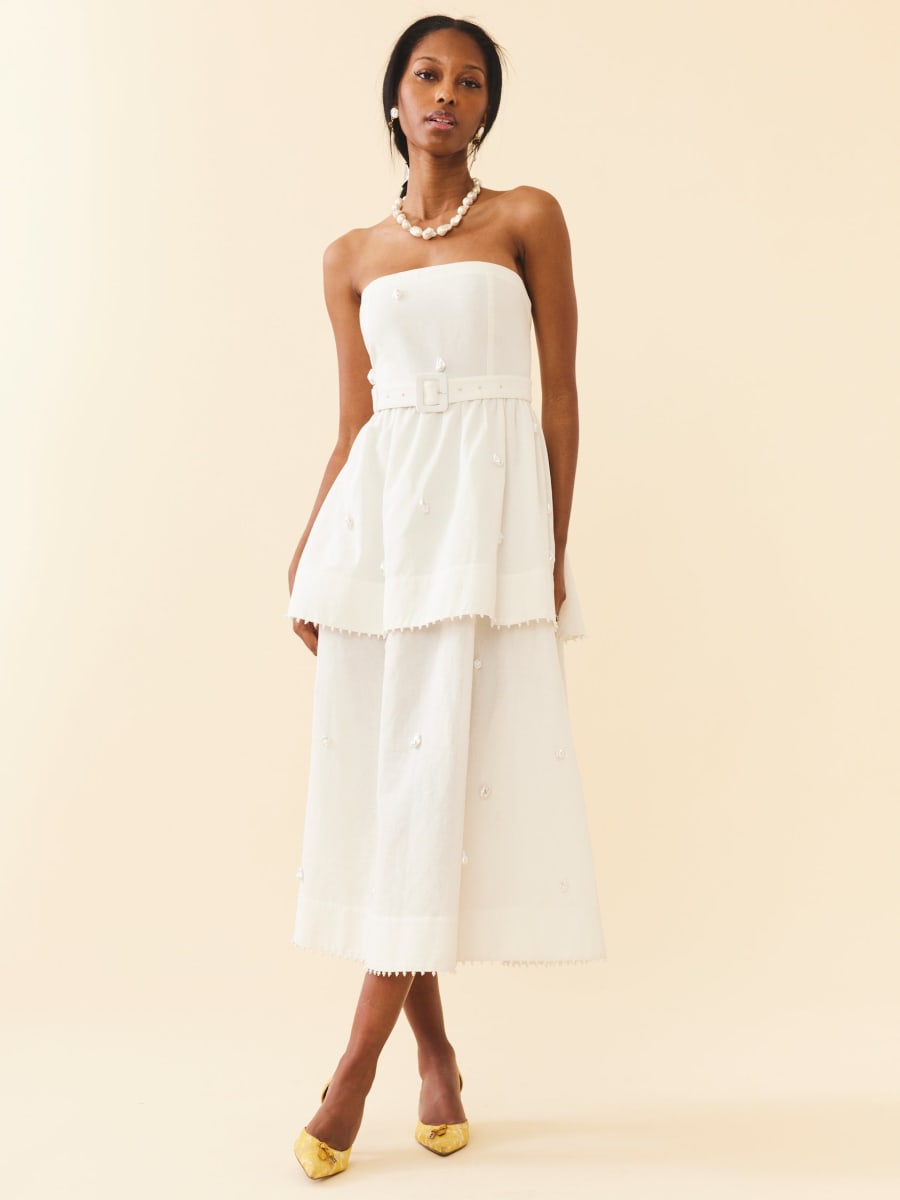 Daisy Dress - Pearly White