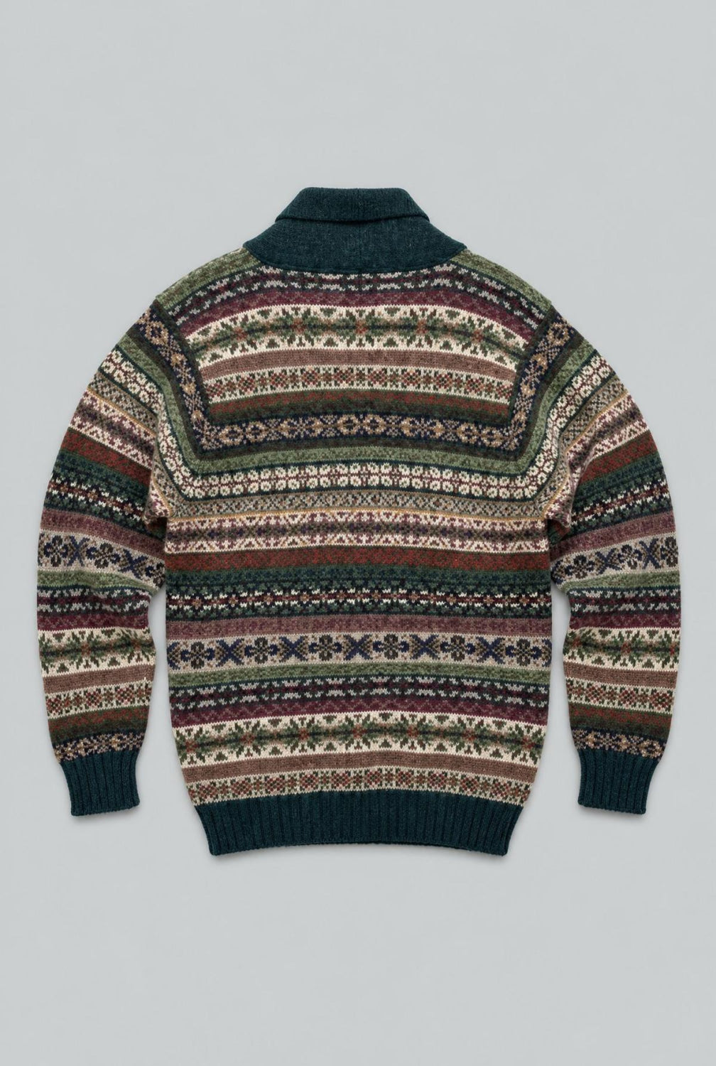 Fair Isle Sweater - Olive/Multi - M (40) - Sweater