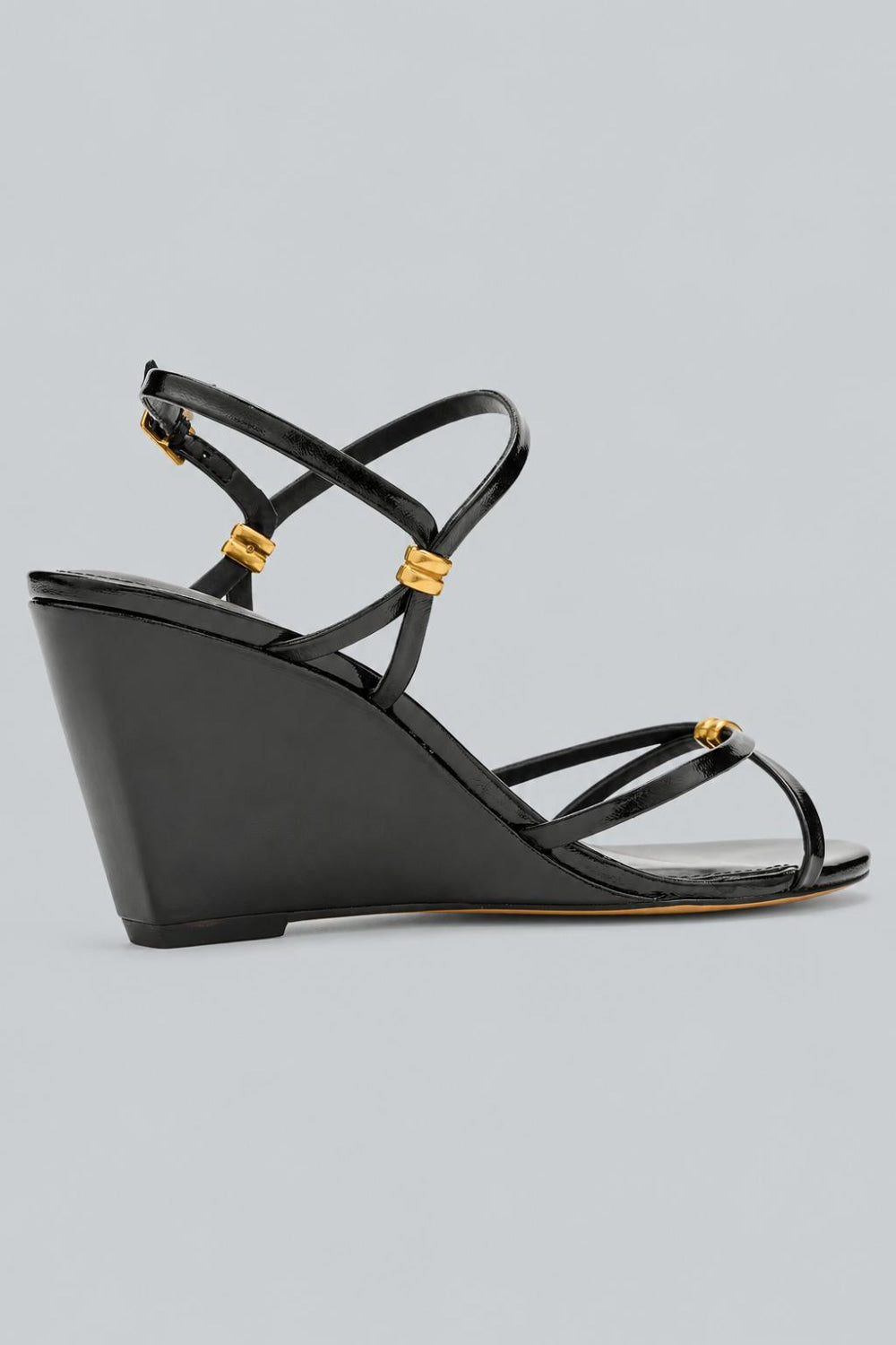 Faithy Wedge Dress Sandals - Black 001 Leather - 8 - Flip Flops