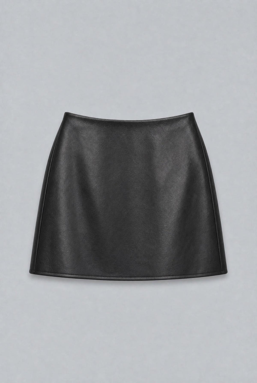 Faux Leather Mini Skirt - Black - Skirt