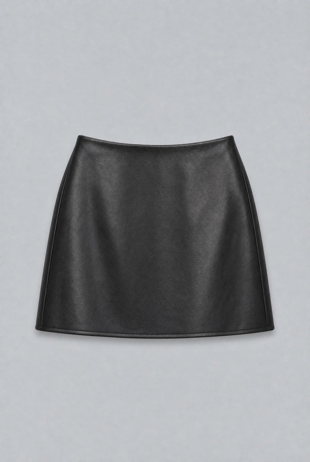 Faux Leather Mini Skirt - Black - Skirt