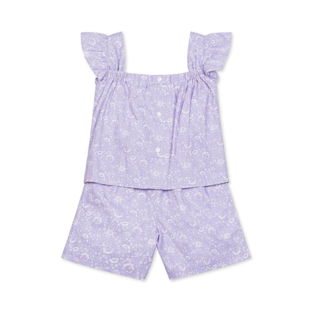 Faux Top Romper - Lavender Fields Floral - Romper