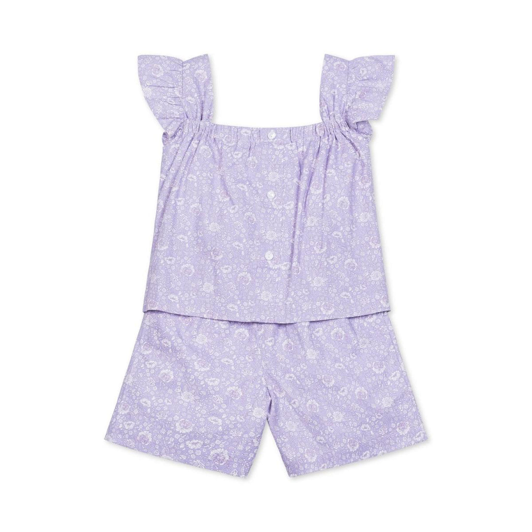 Faux Top Romper - Lavender Fields Floral - Romper