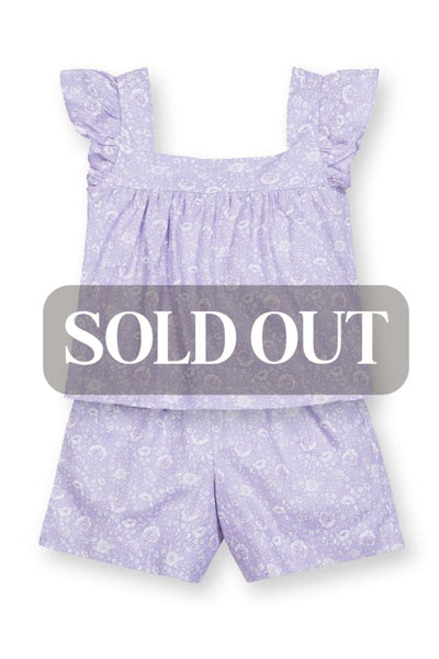 Faux Top Romper - Lavender Fields Floral - Romper