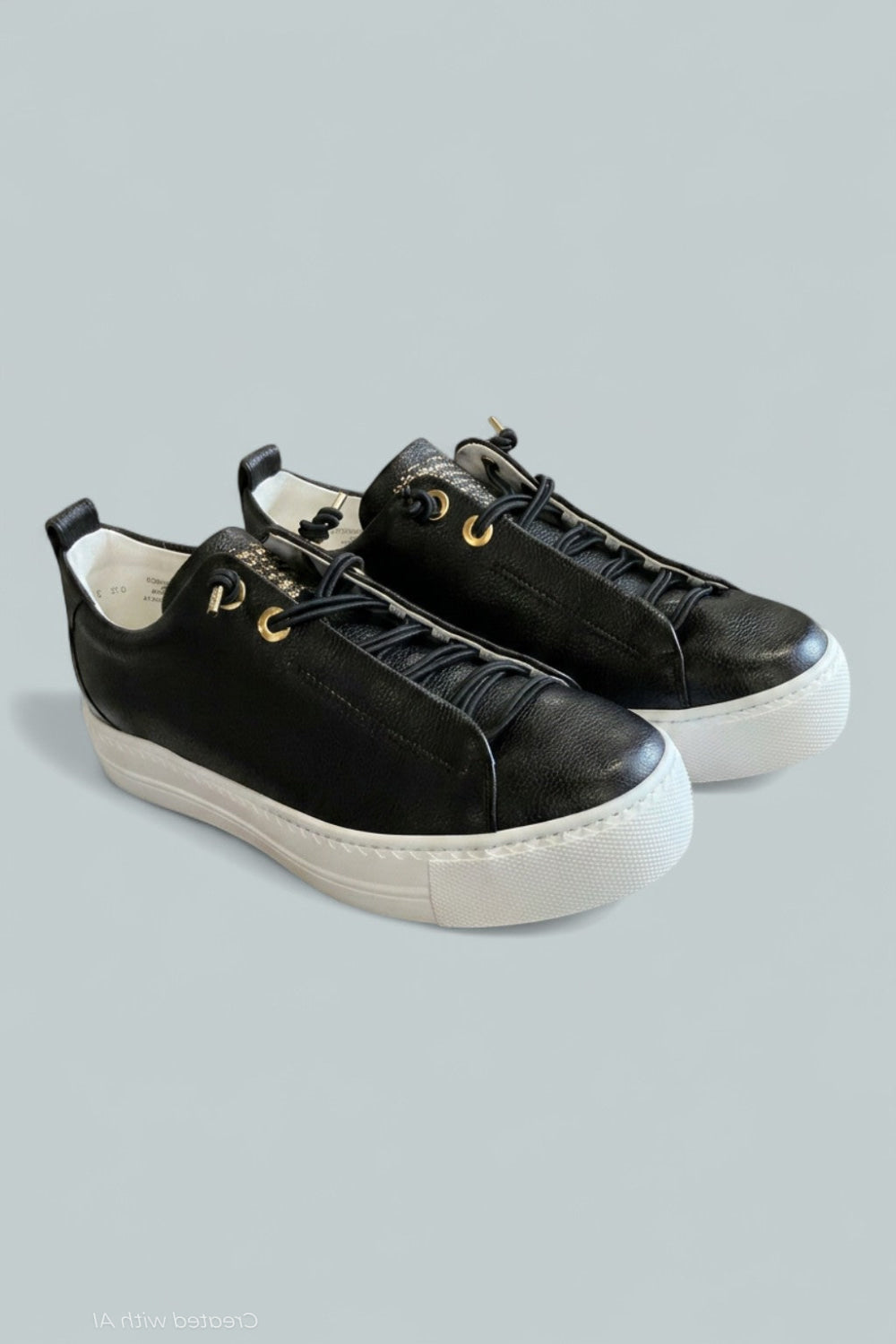 Faye Sneaker Women’s Shoes - Black Gold Combo - AT 6.5 US WOMENS 9 M - Sneaker