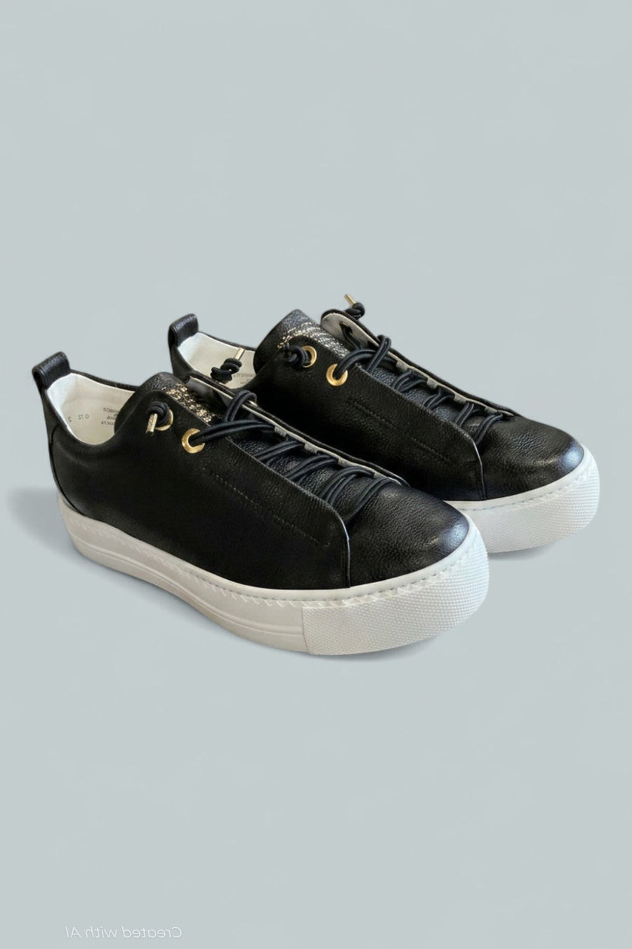 Faye Sneaker Women’s Shoes - Black Gold Combo - AT 6.5 US WOMENS 9 M - Sneaker