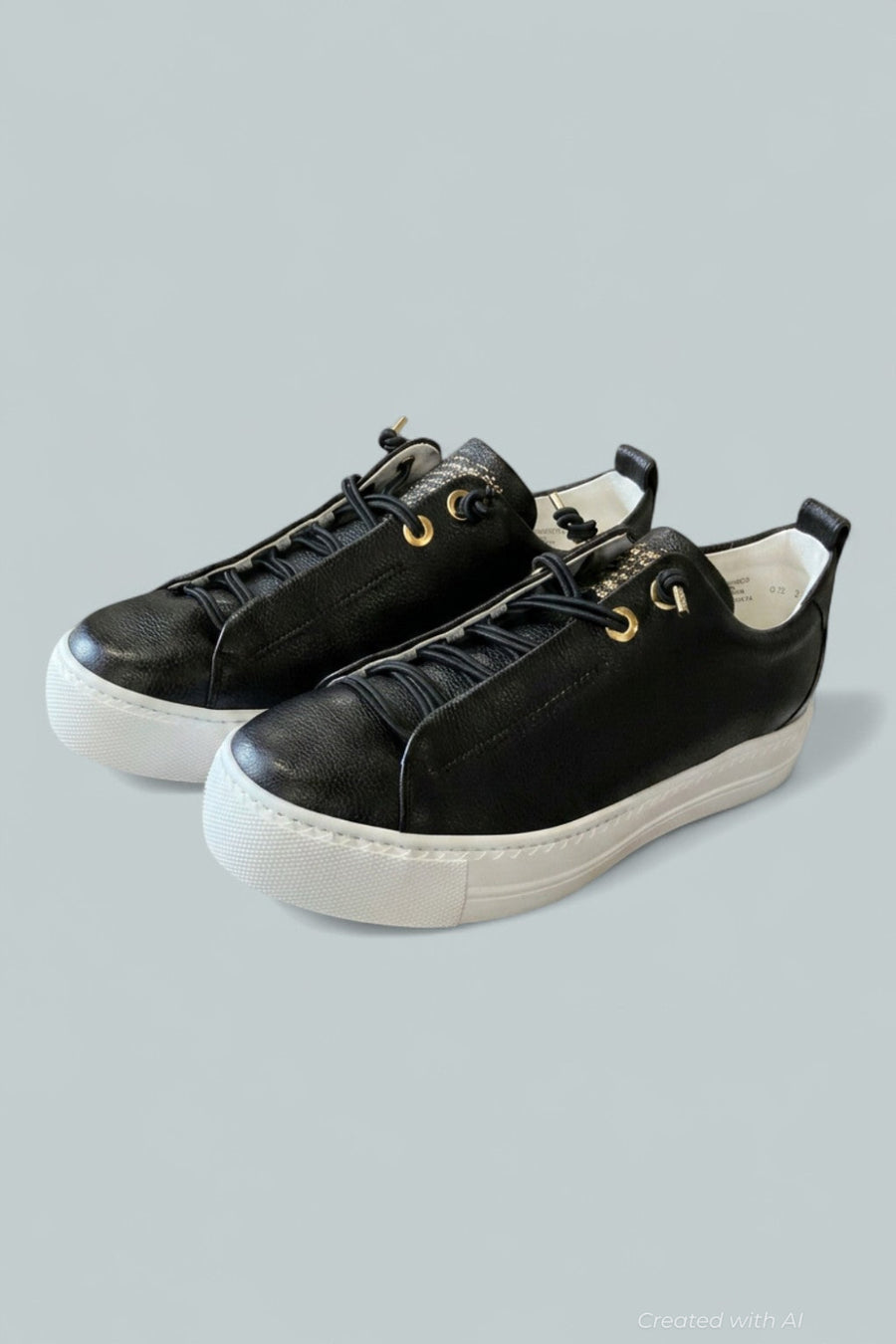 Faye Sneaker Women’s Shoes - Black Gold Combo - AT 6.5 US WOMENS 9 M - Sneaker