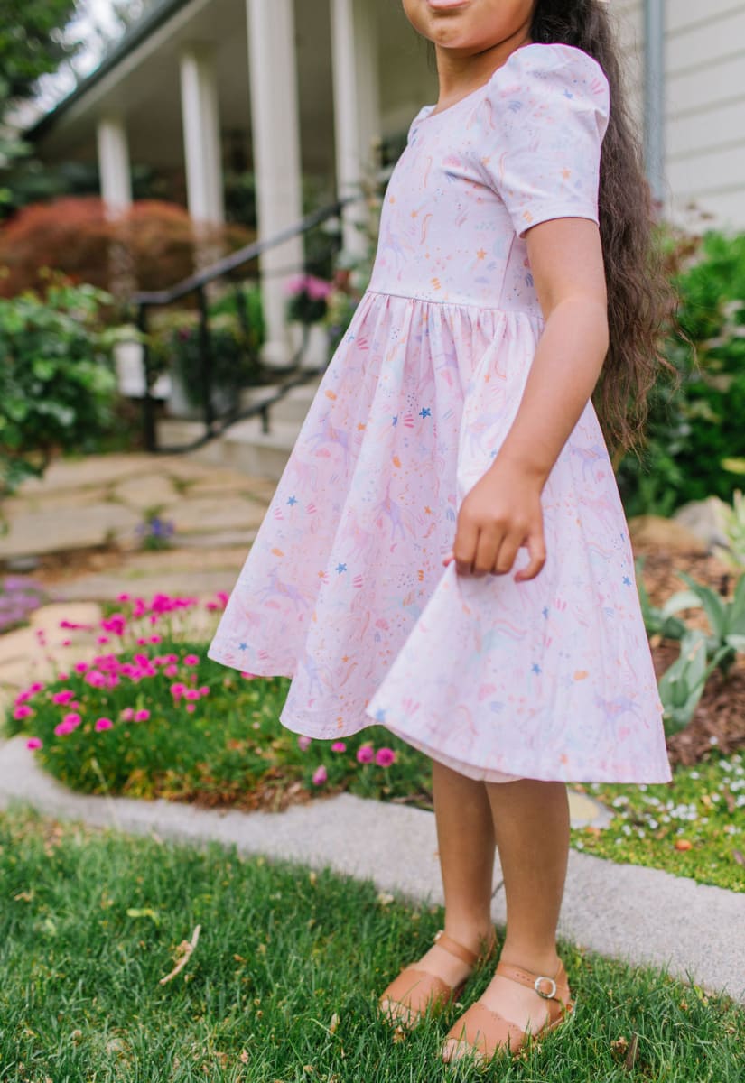 Puff Dress - Dreamy Unicorn