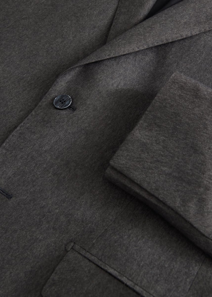 Silk & Cashmere Jacket - Dark Olive