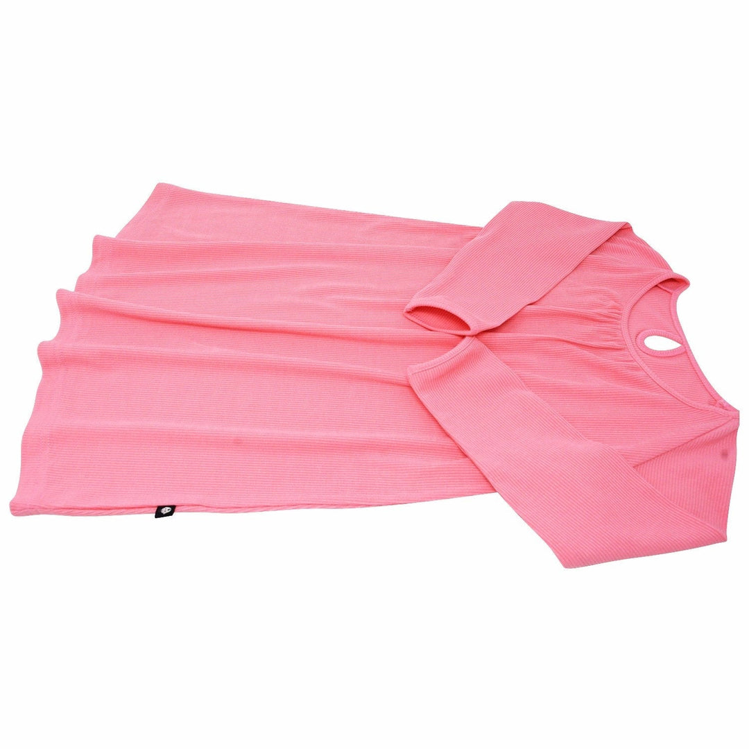 Sweetheart Dress - Geranium Pink Rib