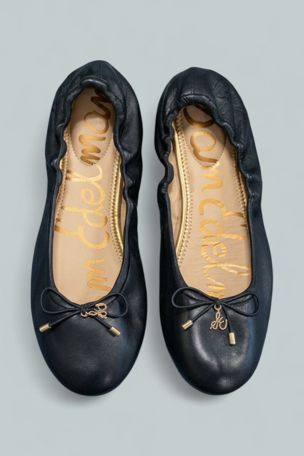 Felicia Ballet Flats - Black Leather - 7 - Flats