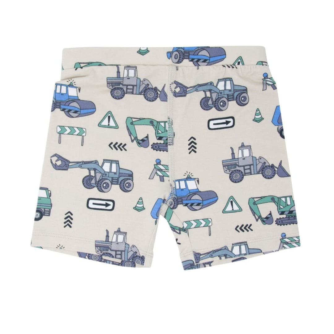 Trucks Diggers Construction Summer Pajama Set - Construction Site