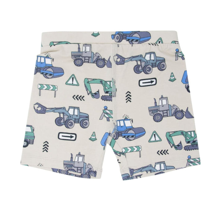 Trucks Diggers Construction Summer Pajama Set - Construction Site