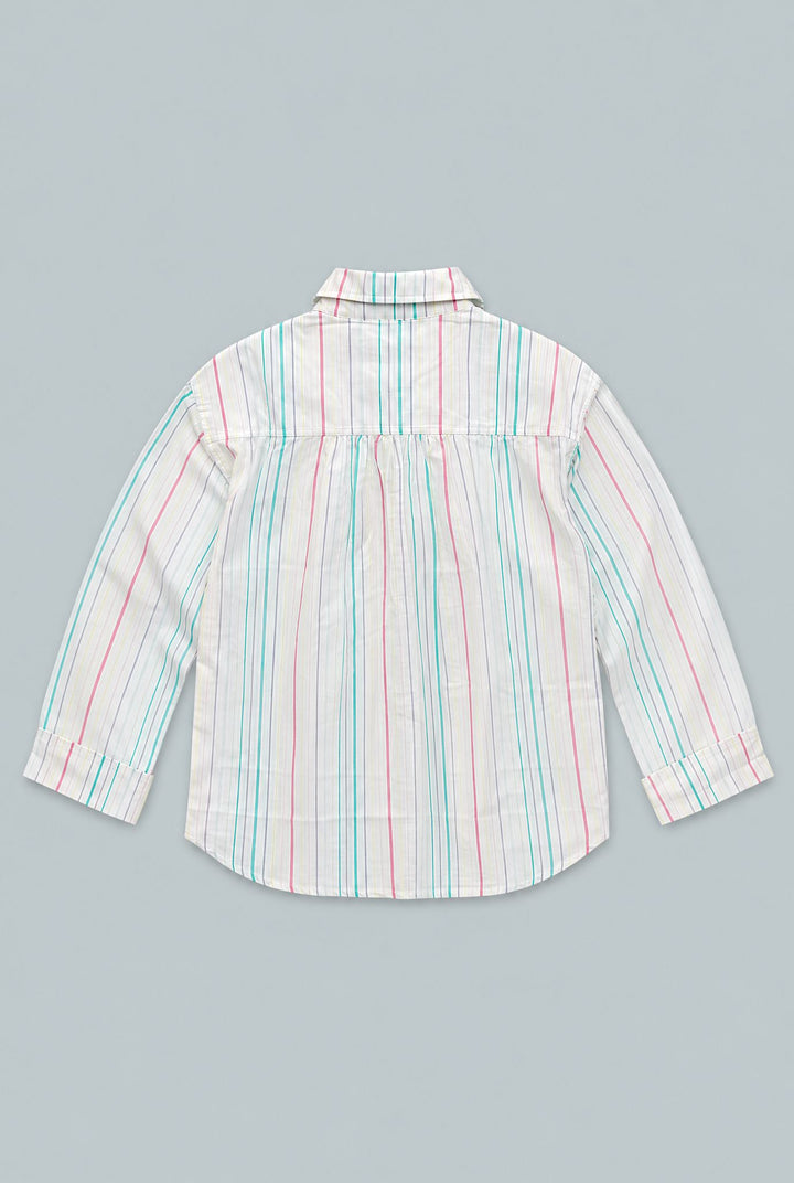 Long Sleeve Woven Pajama Set - Pastel/Multi