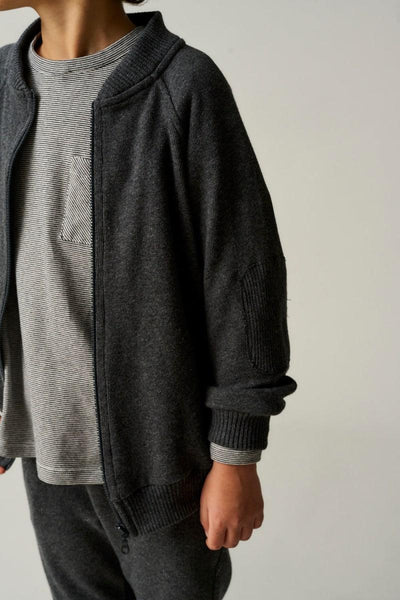 Soft Knit Jacket - Dark Grey