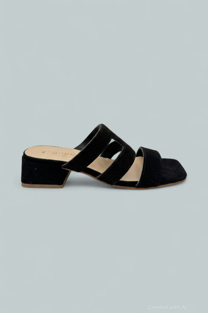 Fifi Suede Sandals - Black - 8 - Sandals