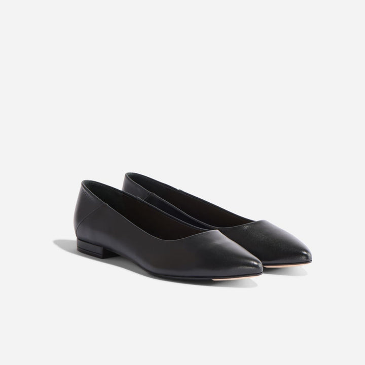 Fina Pointed Toe Flat - Black - FINAL SALE - Flats