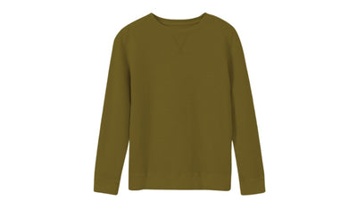 Fir Green Waffle Pullover - Infant - Crewneck Sweatshirt