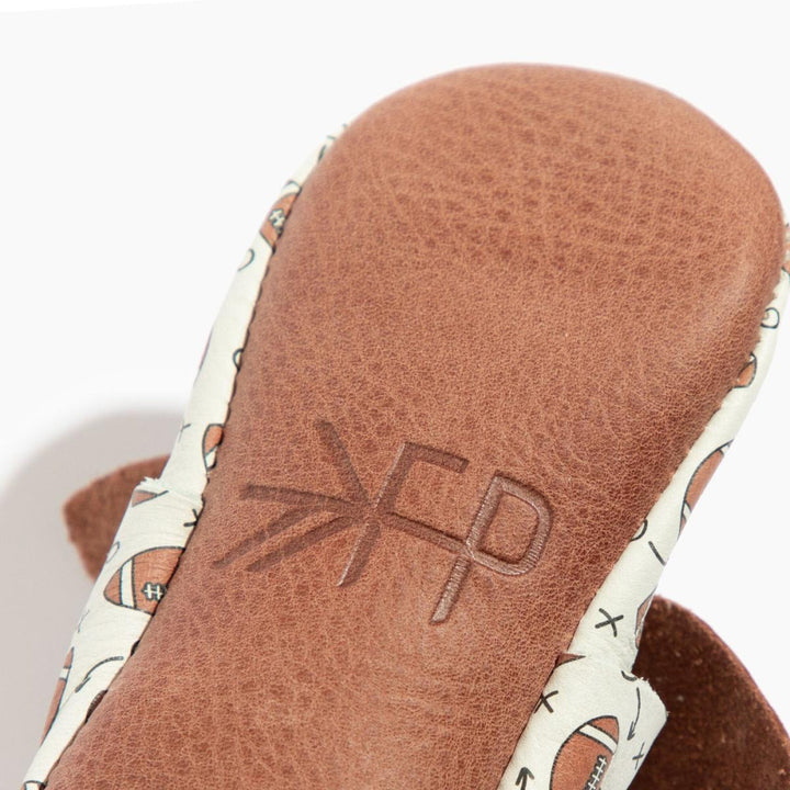 First Down Knotted Bow Baby Shoe - ’Flats - Baby Kids Adult All’