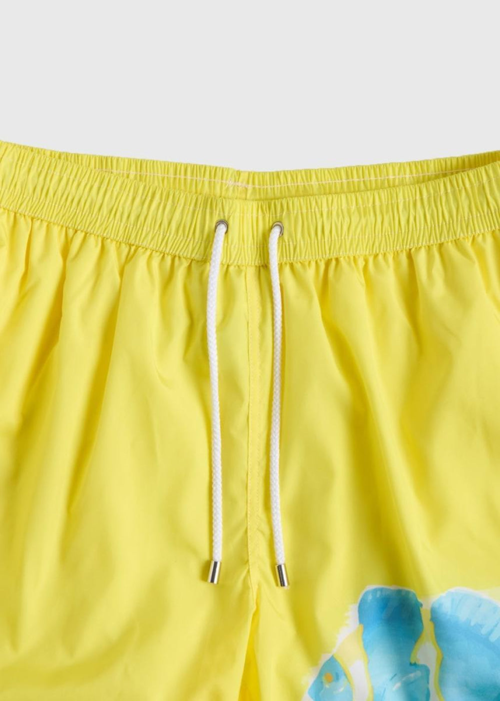 Fish Print Swim Trunk - Yellow - Swim Trunk