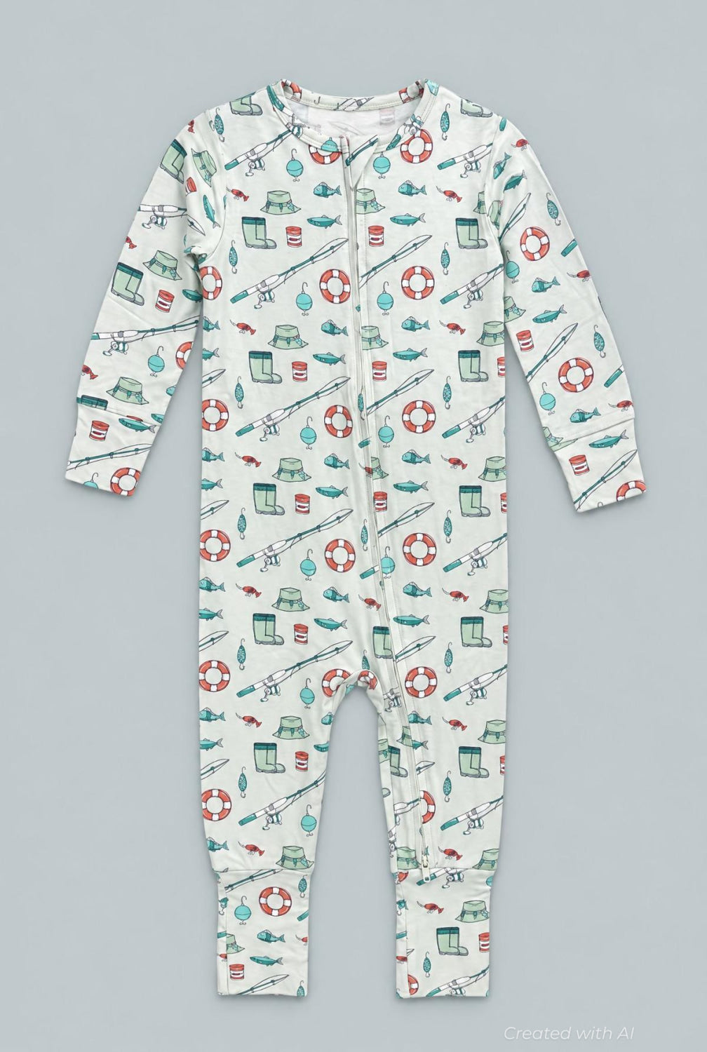 Fishing Poles Convertible Romper - Cast A Line - Romper