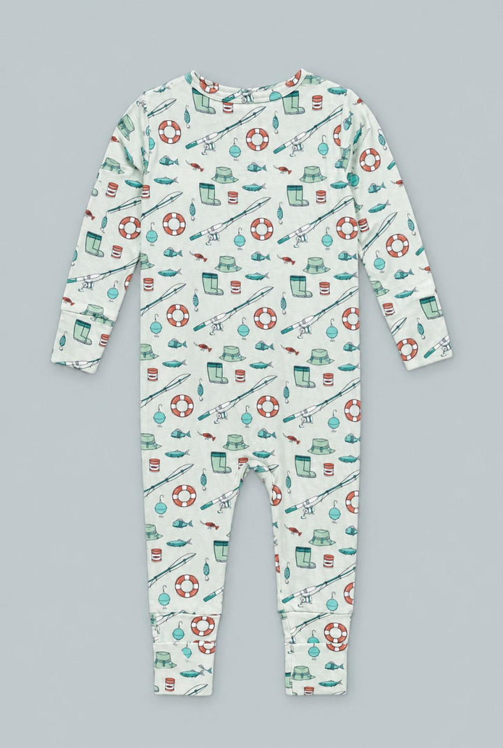 Fishing Poles Convertible Romper - Cast A Line - Romper
