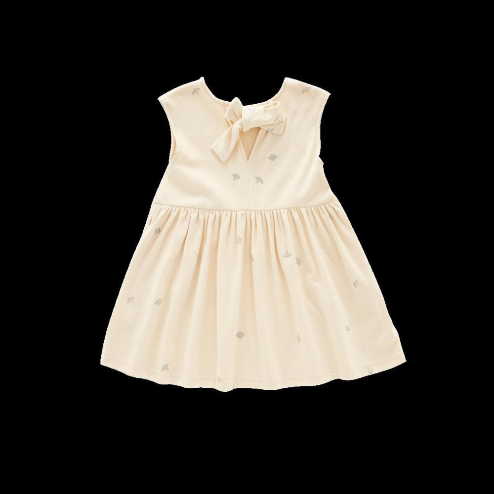 Fit & Flare Jersey Dress - Cream - Dresses