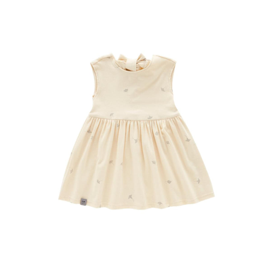 Fit & Flare Jersey Dress - Cream - Dresses