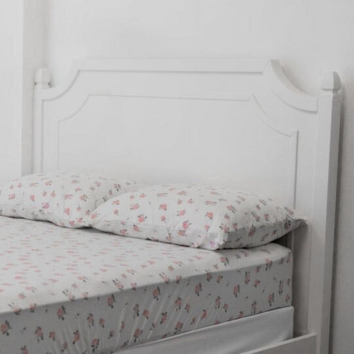 Fitted Sheet Twin - Roses White - OS - Crib Sheet