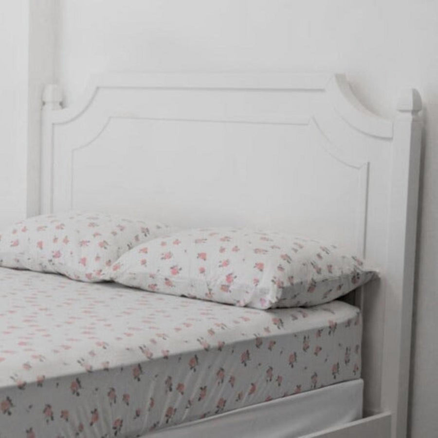 Fitted Sheet Twin - Roses White - OS - Crib Sheet