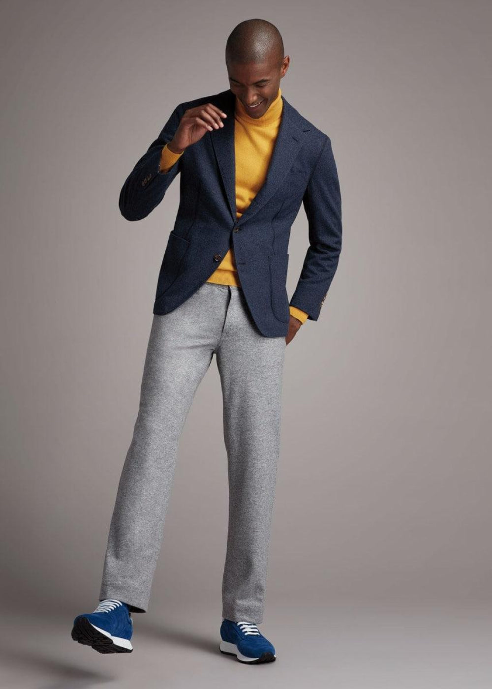 Five Pocket Carded Jersey Pant - Light Grey - 42 (Long) - Pants