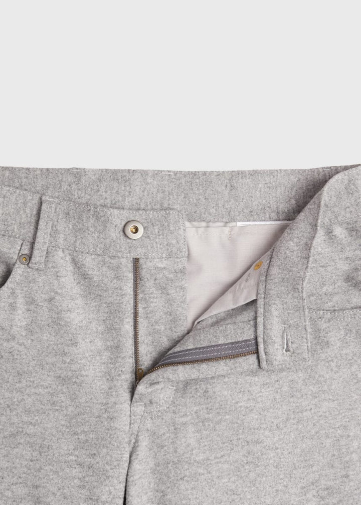Five Pocket Carded Jersey Pant - Light Grey - 42 (Long) - Pants