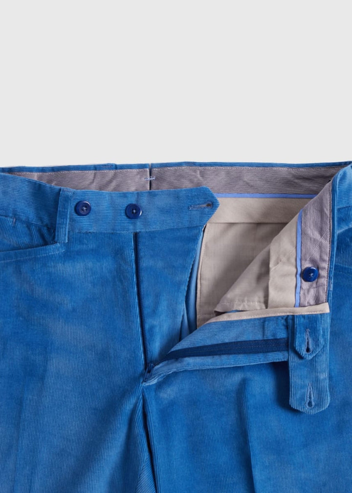 Five Pocket Corduroy Trouser - Blue - Pants