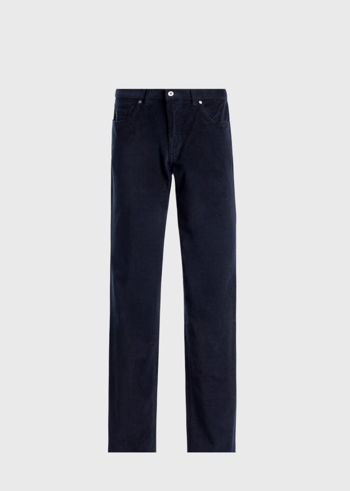 Five Pocket Corduroy Trouser - Navy - Pants