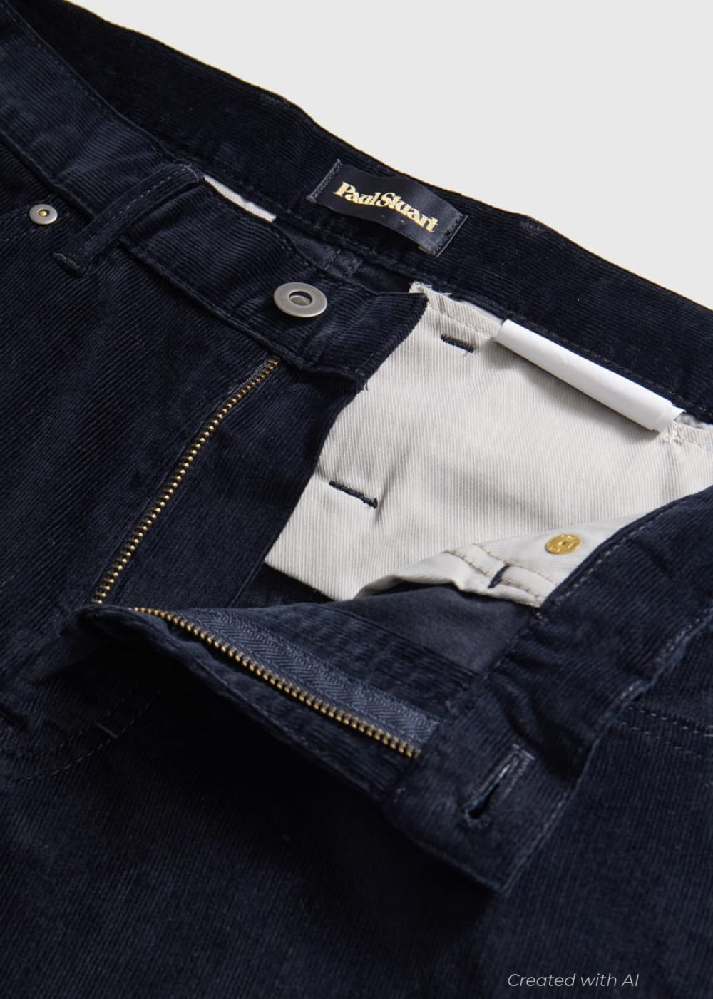 Five Pocket Corduroy Trouser - Navy - Pants
