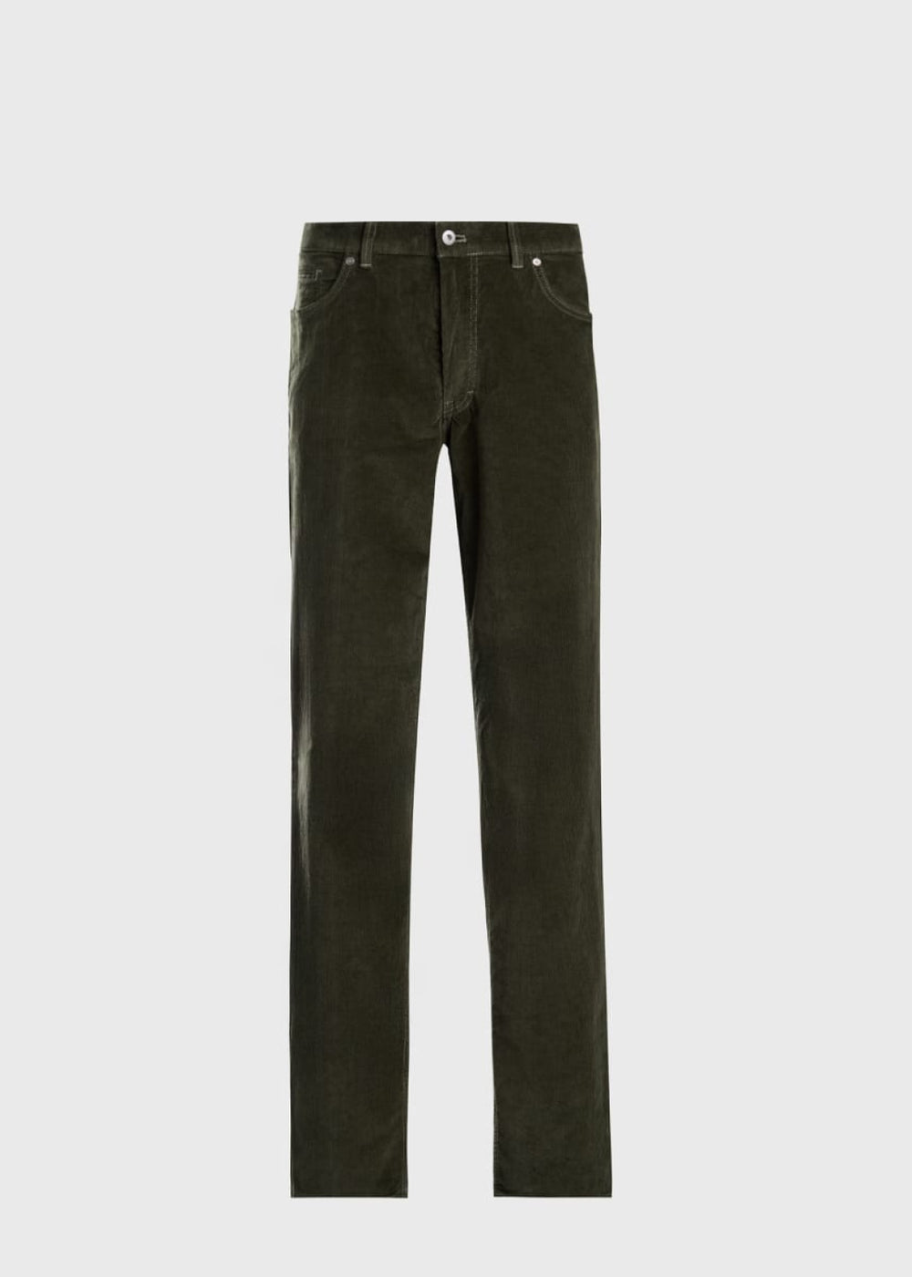 Five Pocket Corduroy Trouser - Olive - Pants
