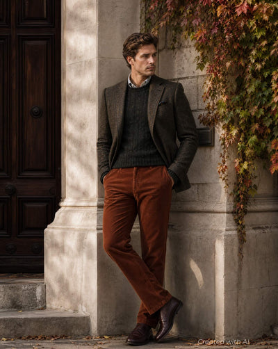 Five Pocket Corduroy Trouser - Tobacco - Pants