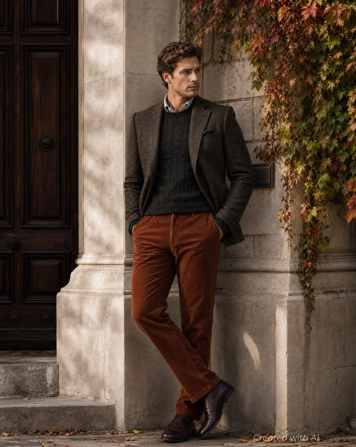 Five Pocket Corduroy Trouser - Tobacco - Pants