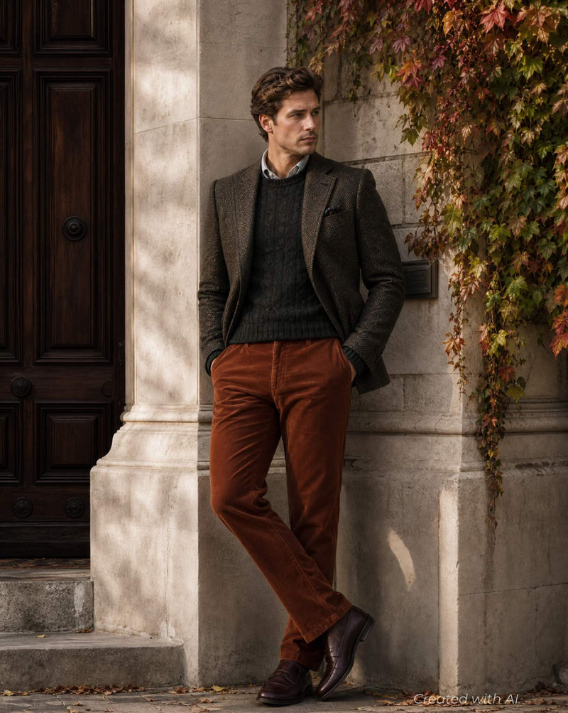Five Pocket Corduroy Trouser - Tobacco - Pants