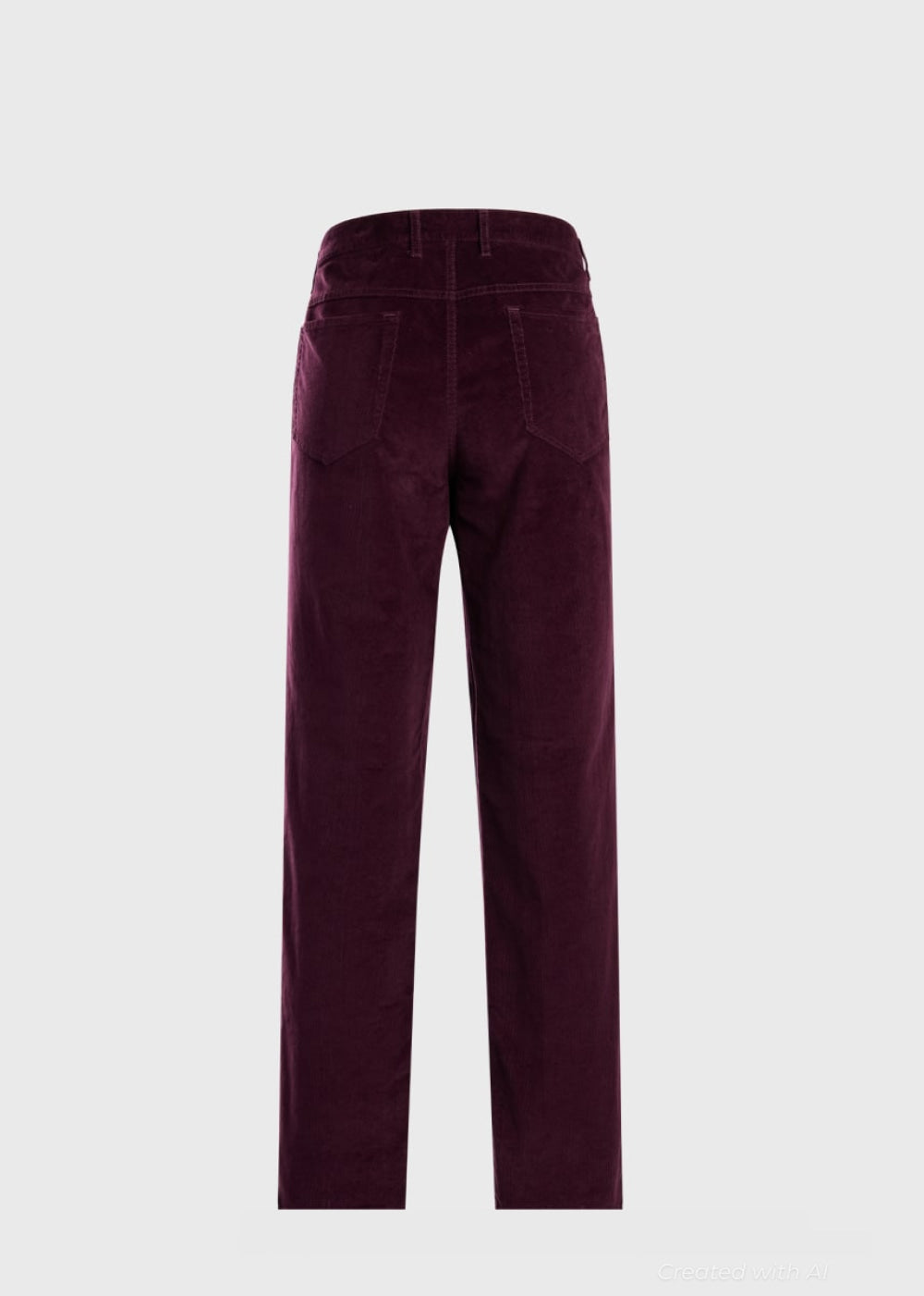 Five Pocket Corduroy Trouser - Wine - Pants