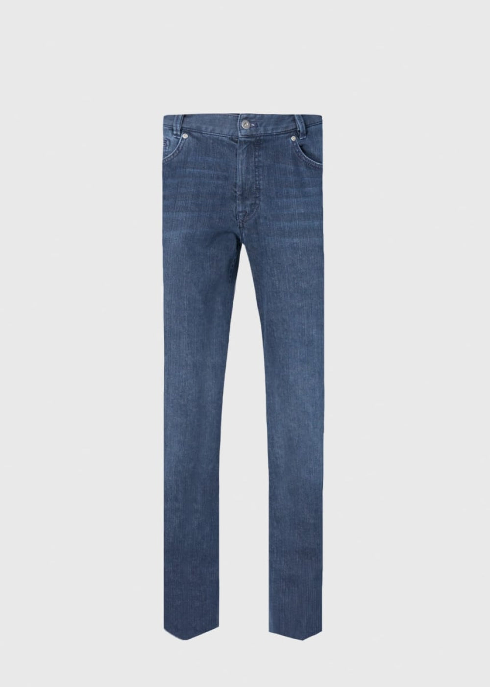 Five Pocket Cotton and Cashmere Denim Pant - Indigo - 42 (Long) - Jeans