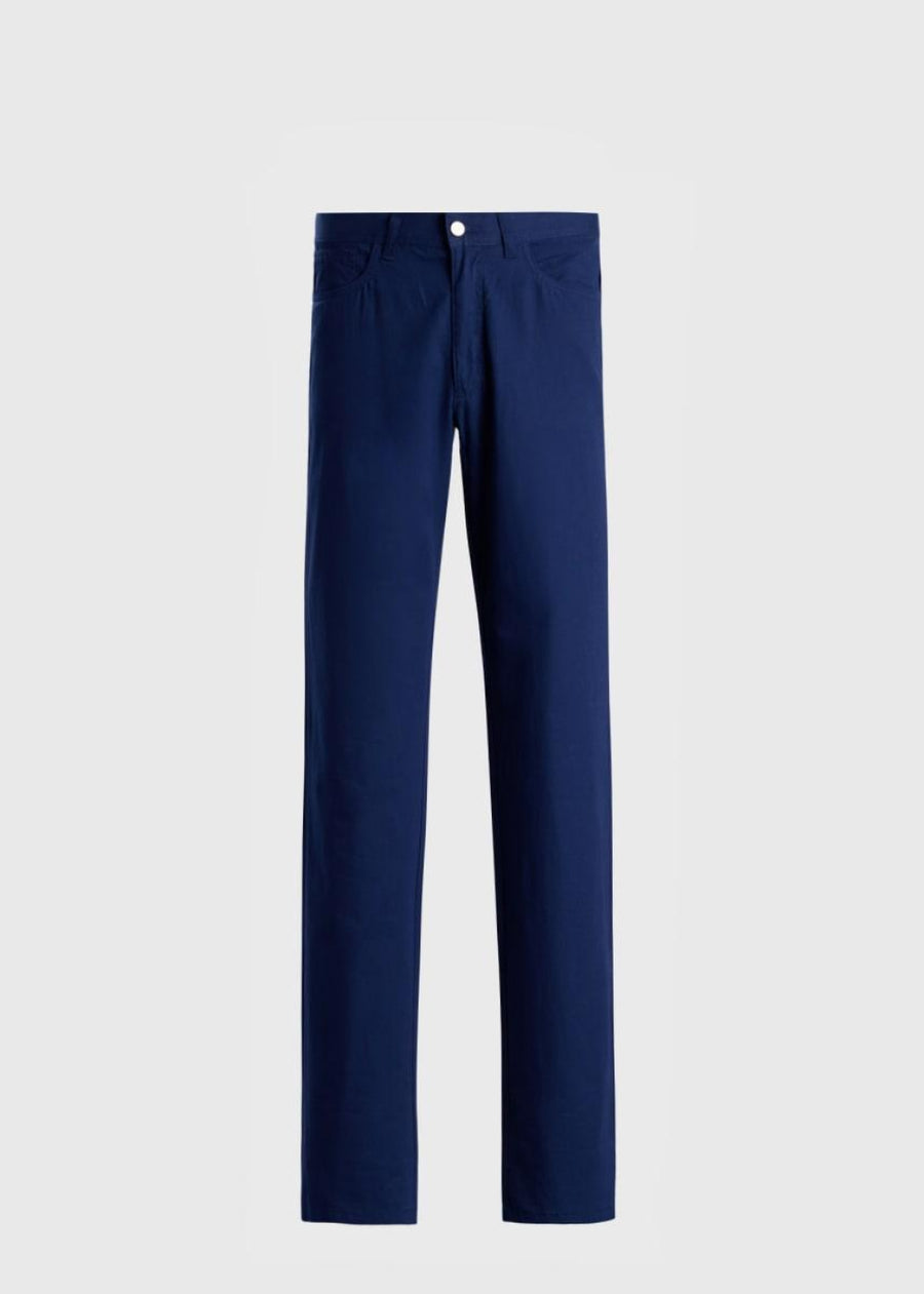 Five-Pocket Dress Trouser - Navy - Pants