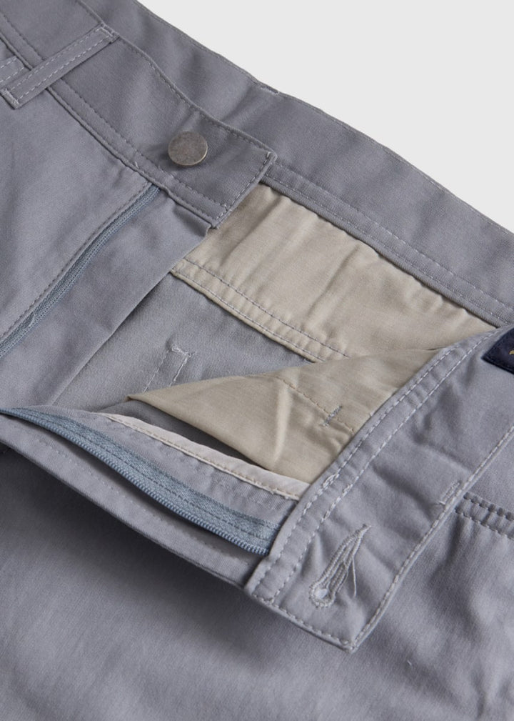 Five-Pocket Dress Trouser - Silver - Pants