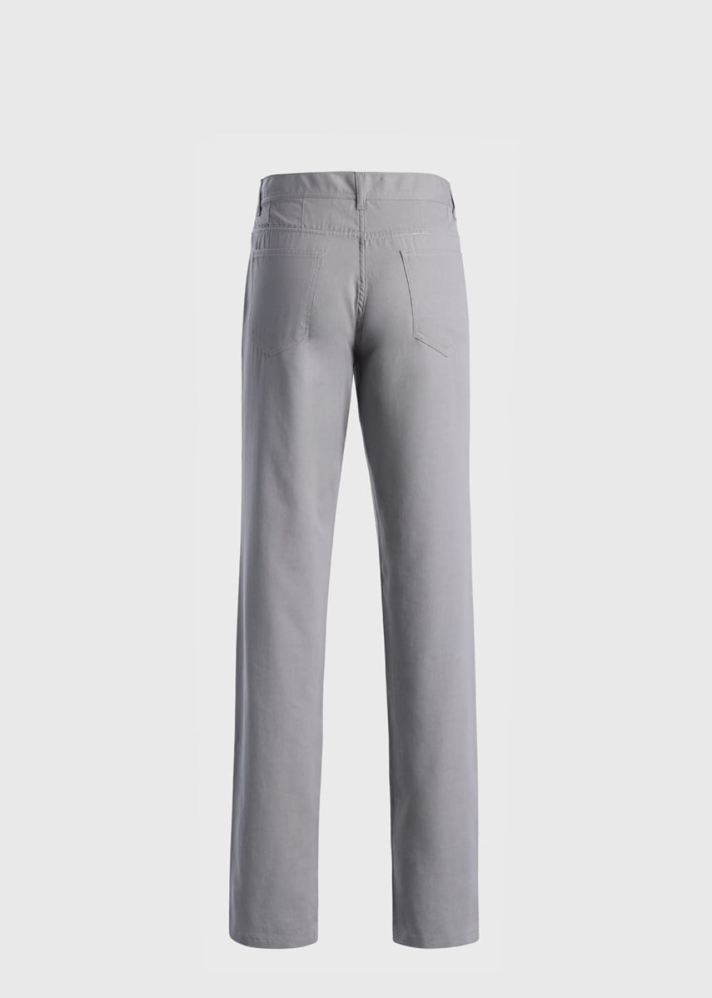 Five-Pocket Dress Trouser - Silver - Pants